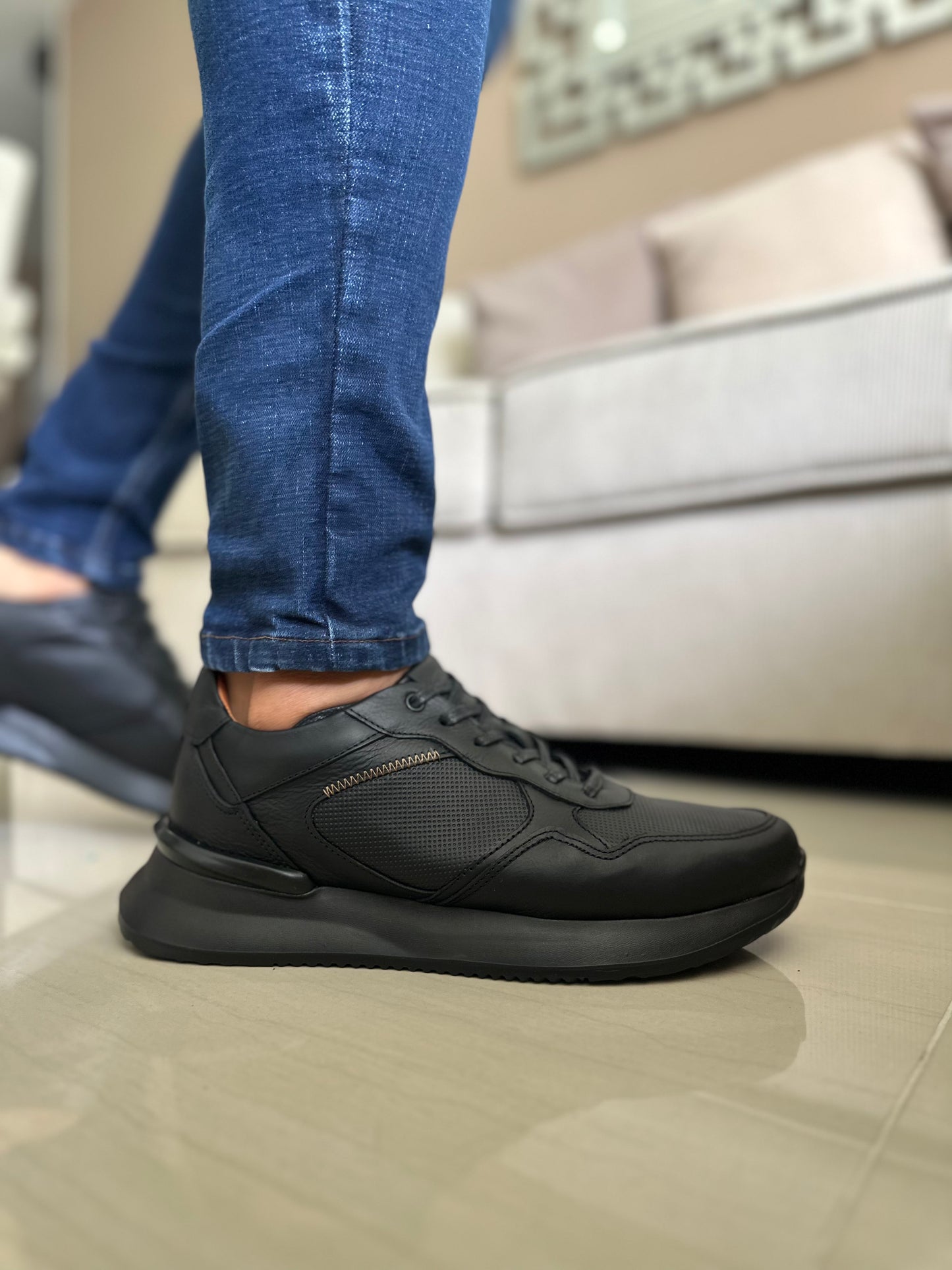 SNEAKERS  RUFF - PARA HOMBRE - EN CUERO REF: T-05