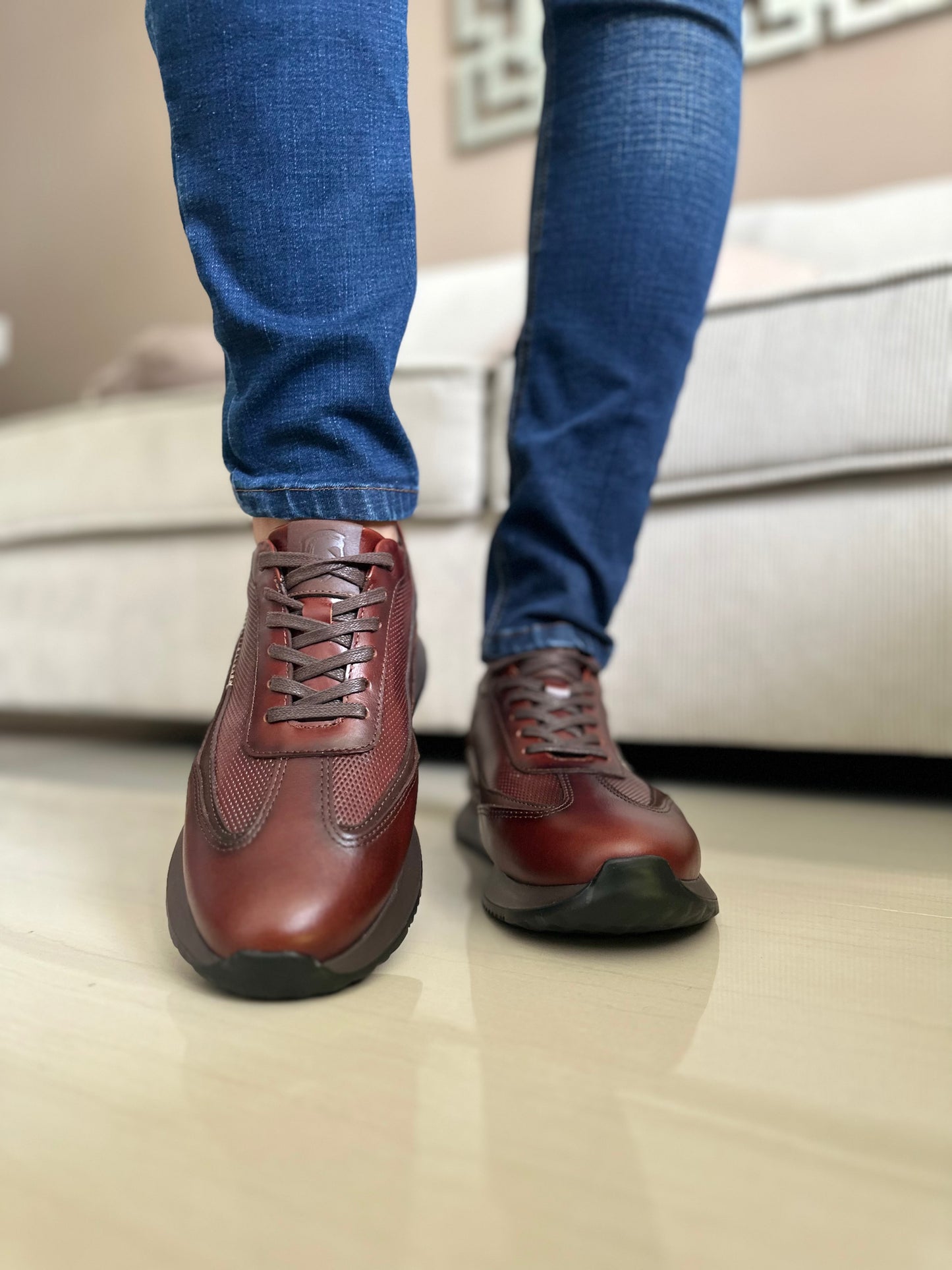 SNEAKERS  RUFF - PARA HOMBRE - EN CUERO REF: T-08