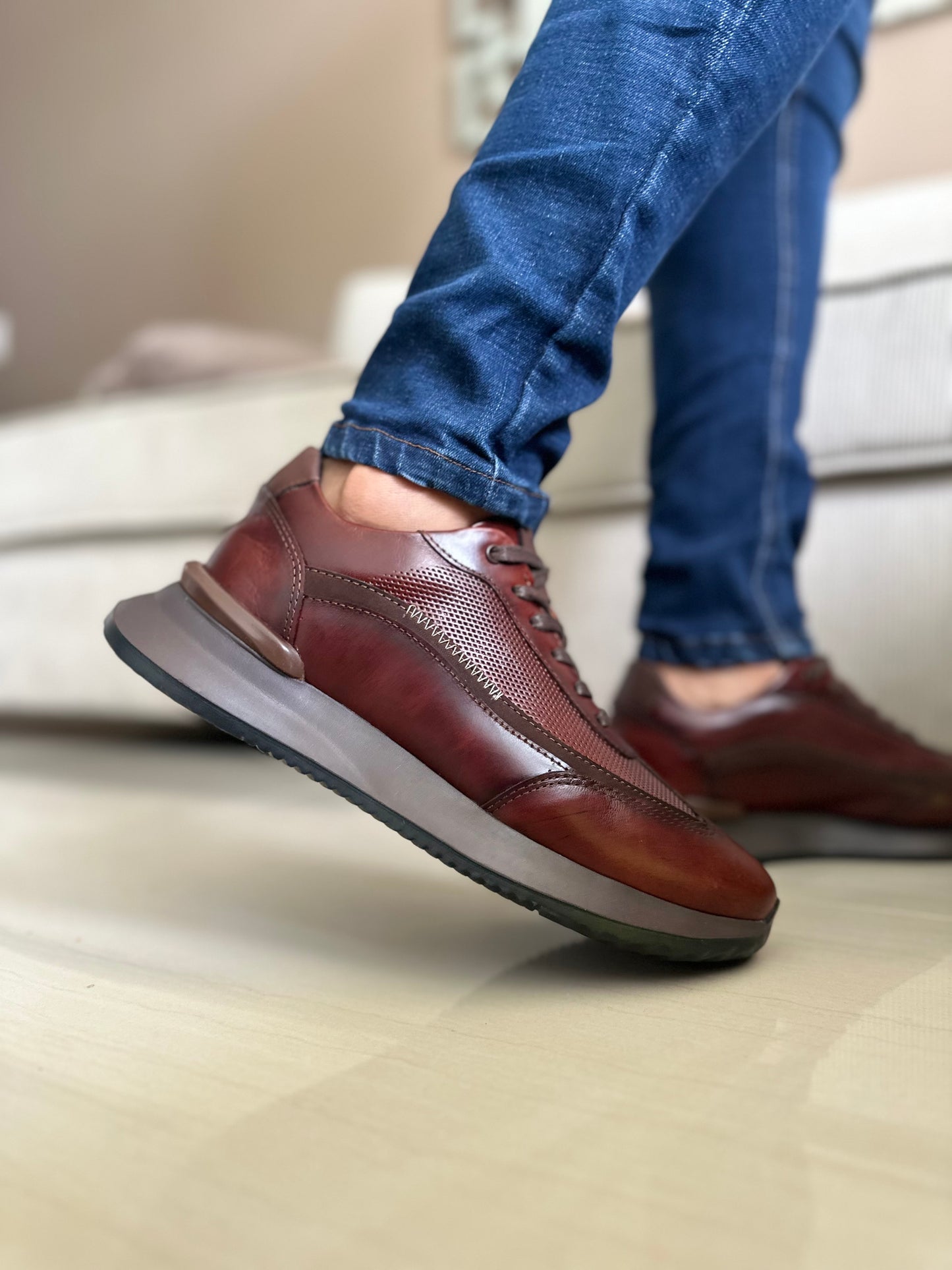 SNEAKERS  RUFF - PARA HOMBRE - EN CUERO REF: T-08