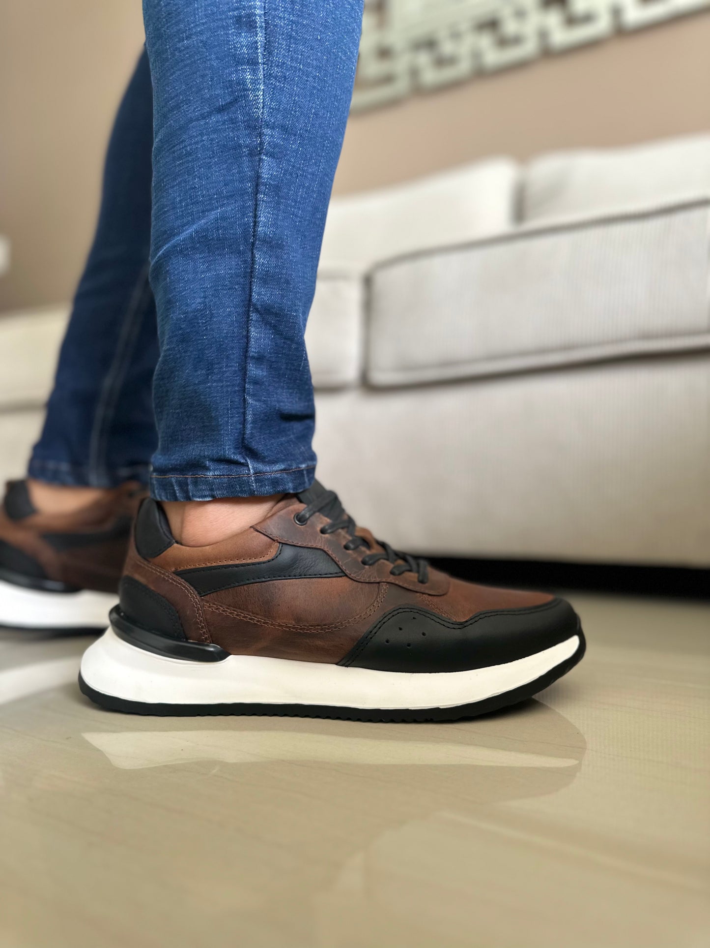 SNEAKERS  GROT - PARA HOMBRE - EN CUERO REF: D14