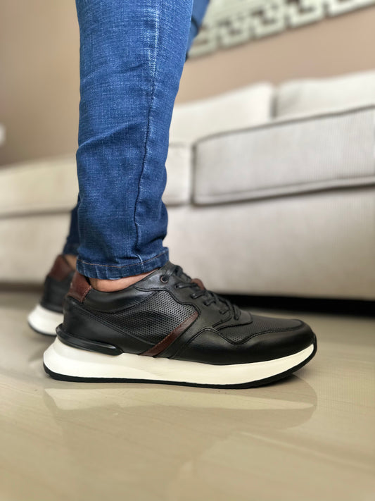 SNEAKER POLTER - EN CUERO - PARA HOMBRE - REF:3211