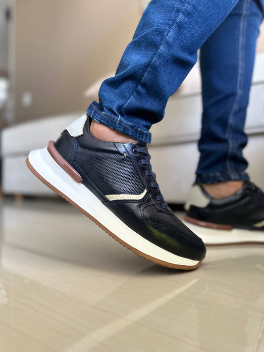 SNEAKER POLTER - EN CUERO - PARA HOMBRE - REF: T-06
