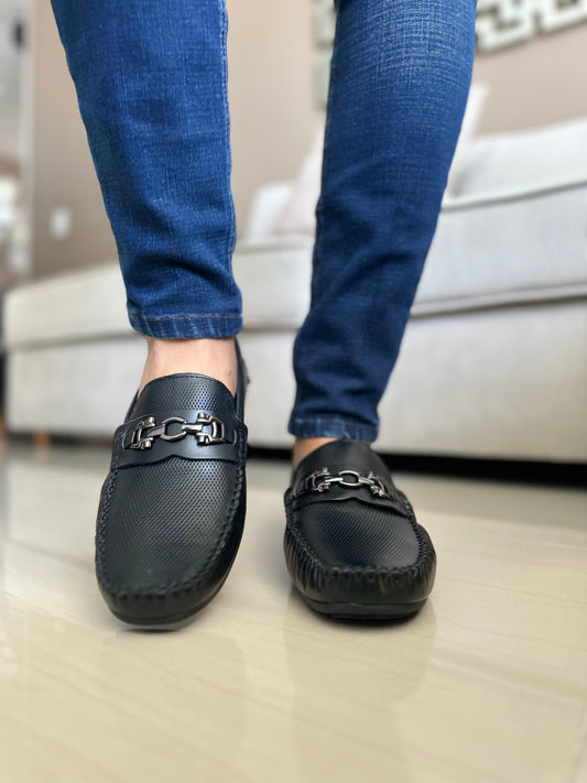 MOCASINES - EN CUERO - PARA HOMBRE - REF: