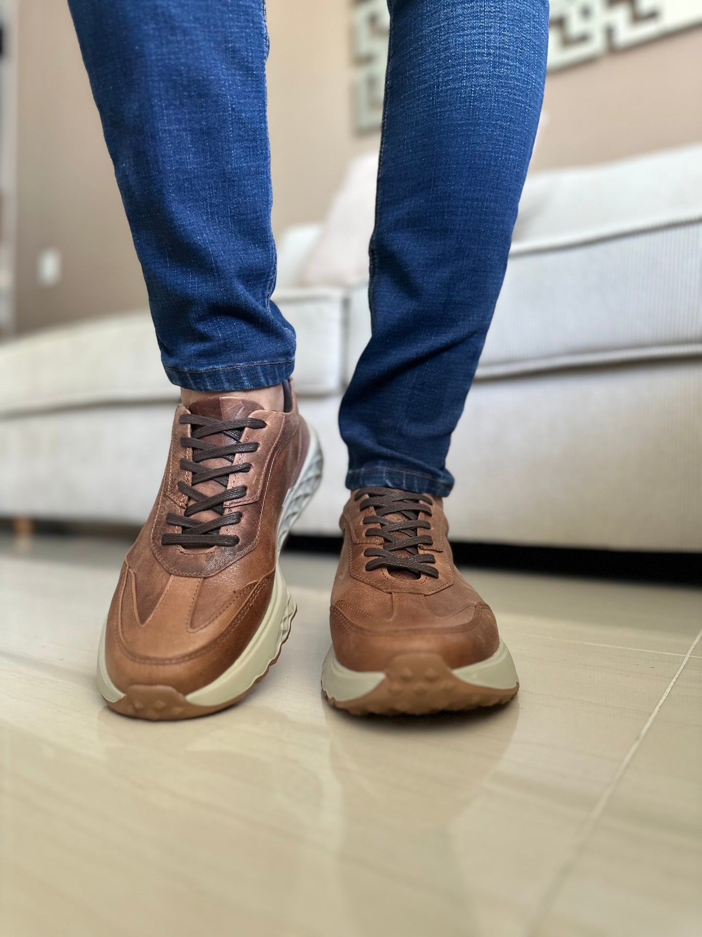 SNEAKERS OLI-CUERO VACUNO -REF