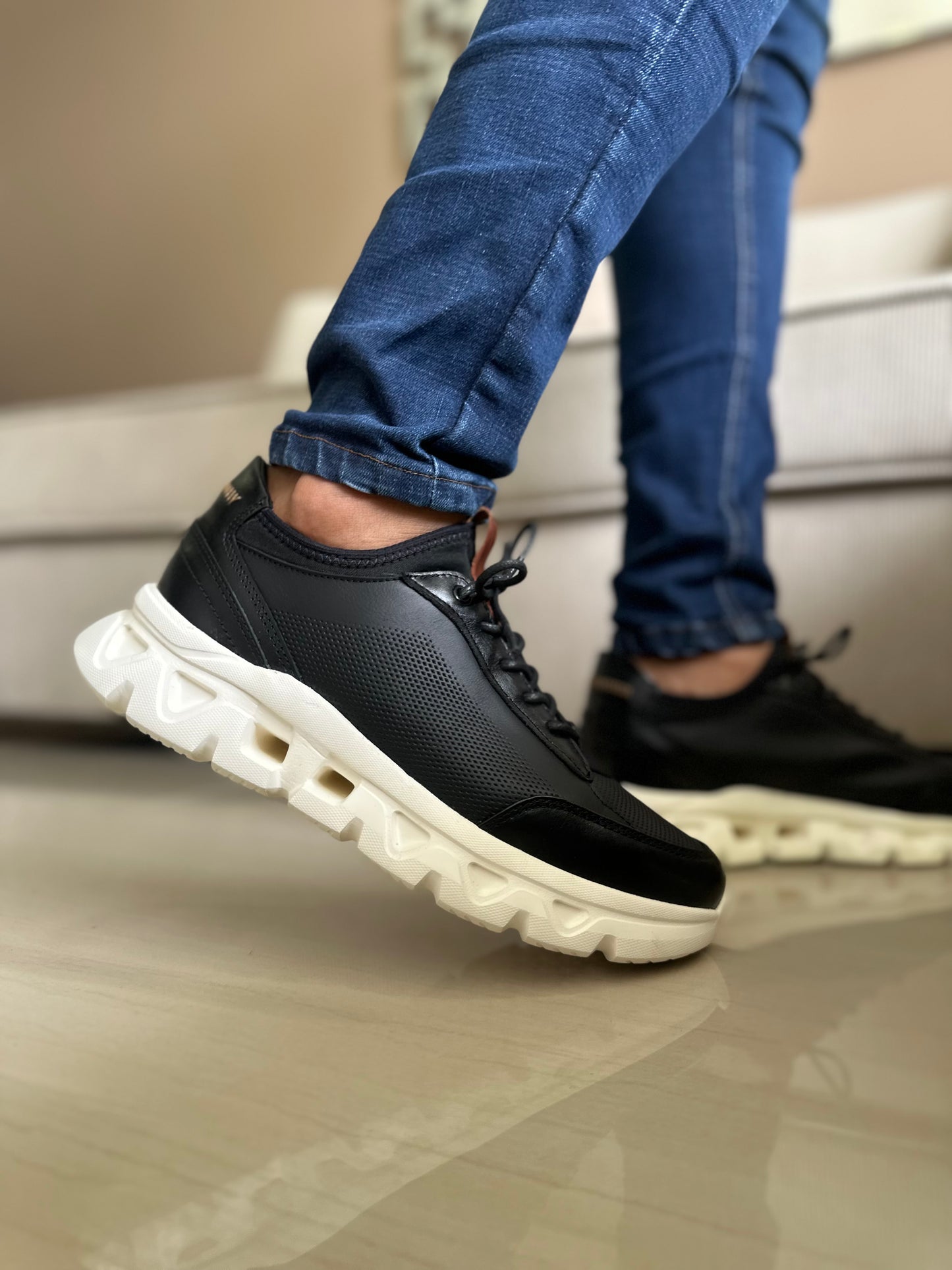 SNEAKERS LIT.-CUERO HOMBRE