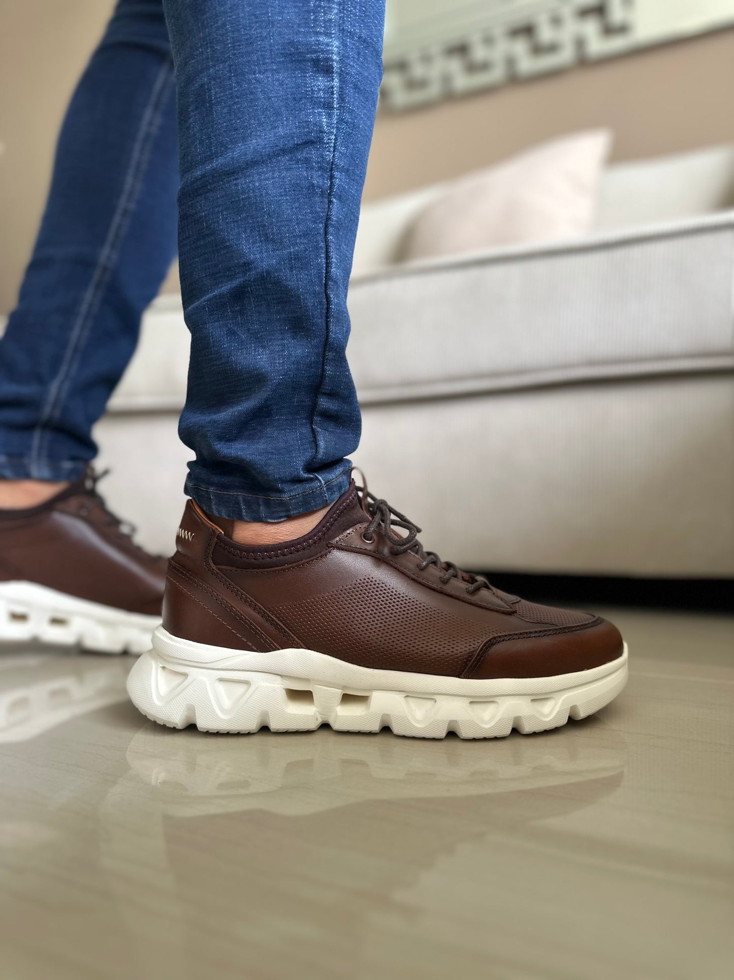 SNEAKERS LIT.-CUERO HOMBRE