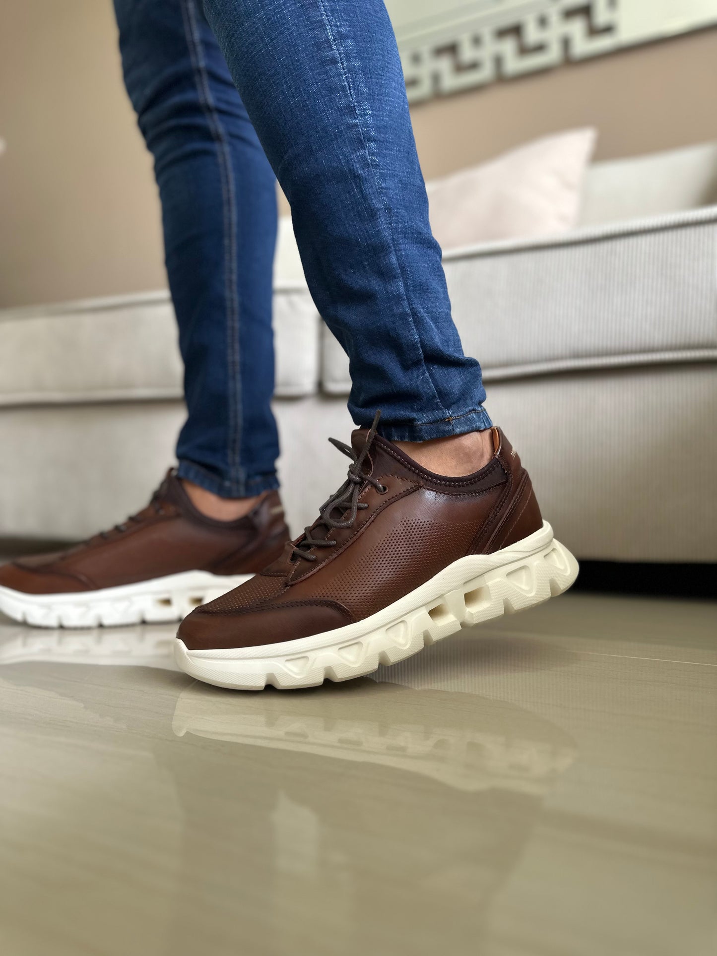 SNEAKERS LIT.-CUERO HOMBRE