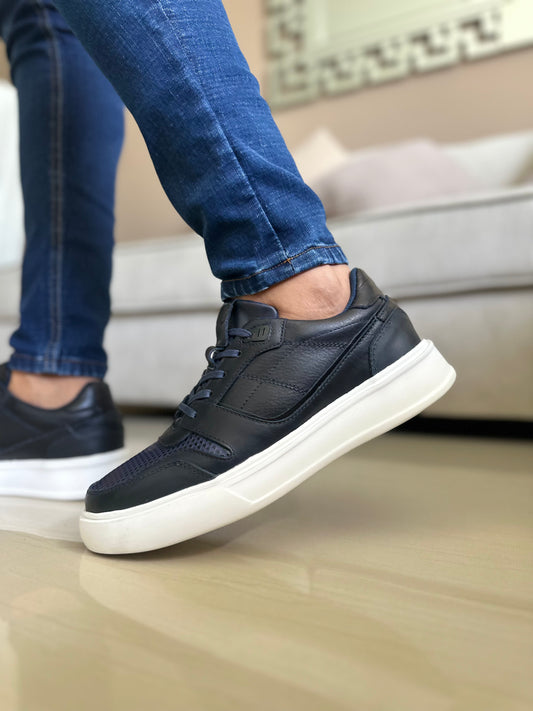 SNEAKERS ROTT-CUERO AZUL REF: 2192