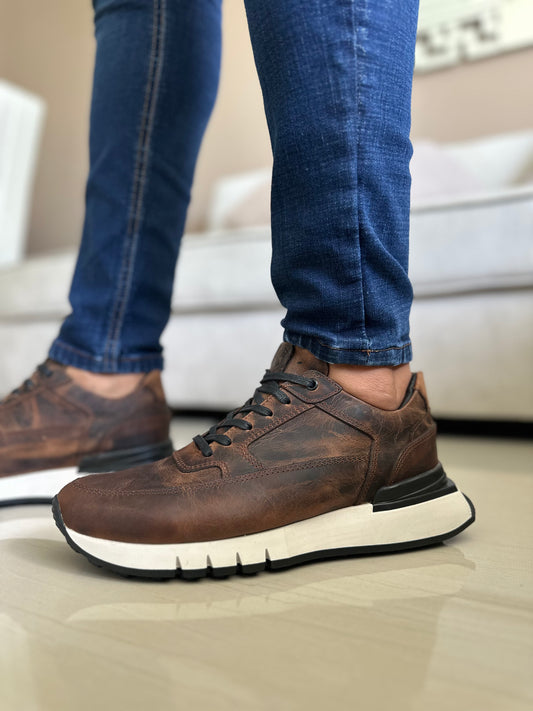 SNEAKERS TEIDE - EN CUERO - REF: ANT 600A