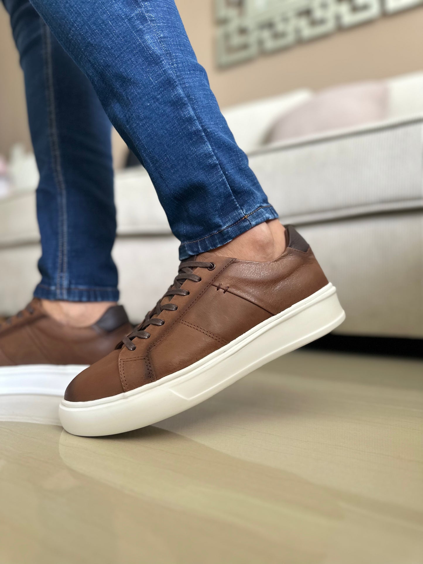 SNEAKERS ELBRUS-CUERO - REF: ANT 573