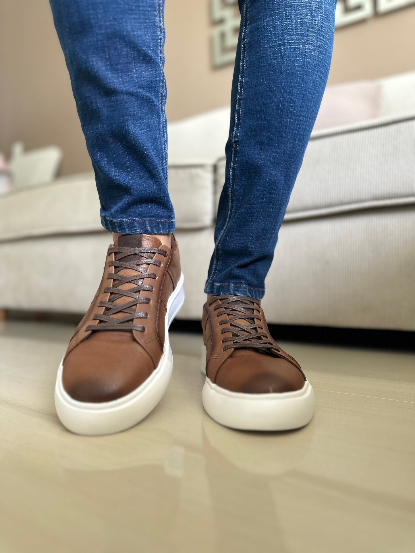 SNEAKERS ELBRUS-CUERO - REF: ANT 573