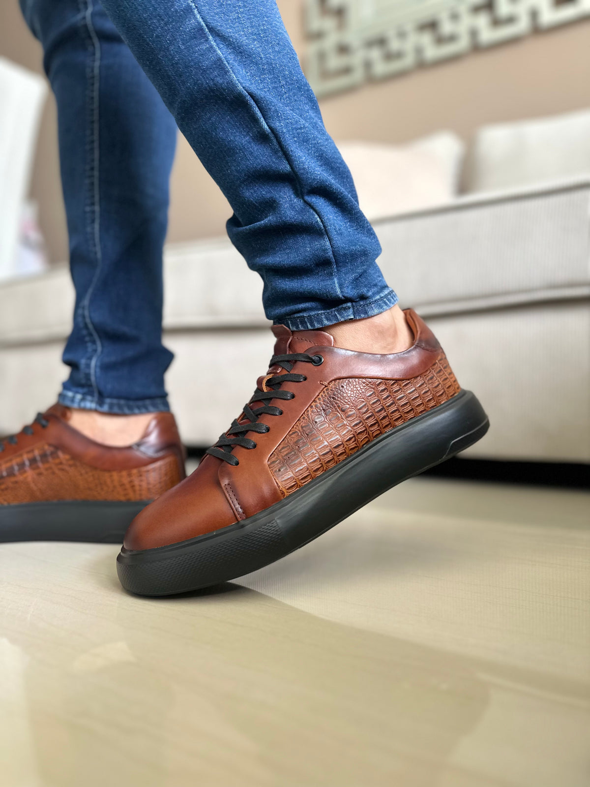 SNEAKERS RATT-CUERO MIEL