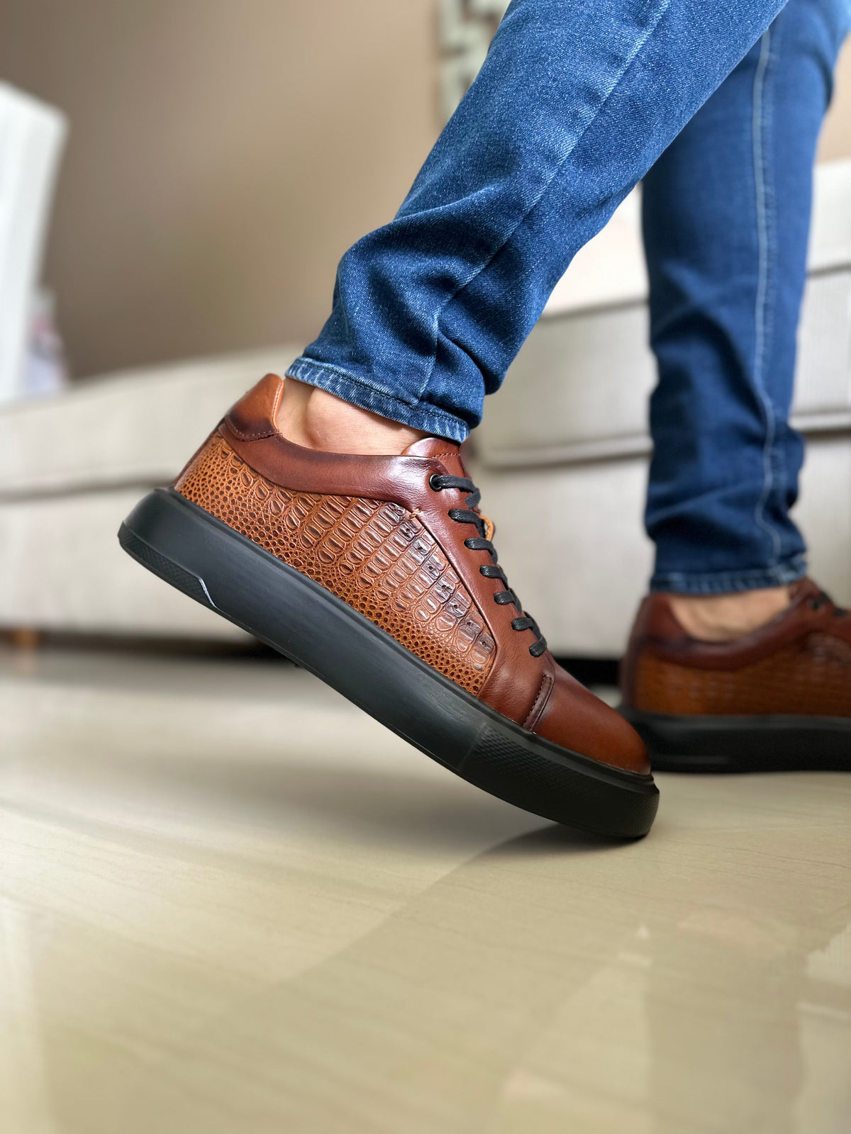 SNEAKERS RATT-CUERO MIEL