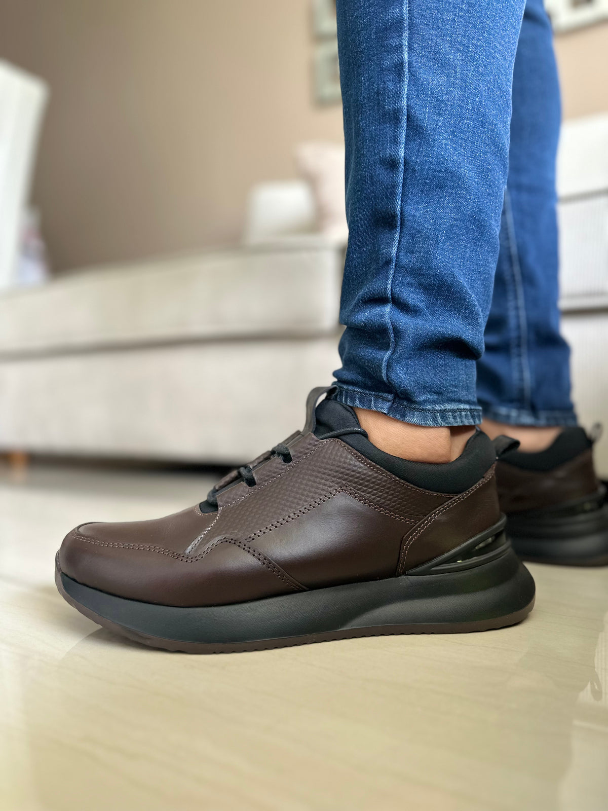 SNEAKERS Y UK-Cuero-Livianos REF 3385
