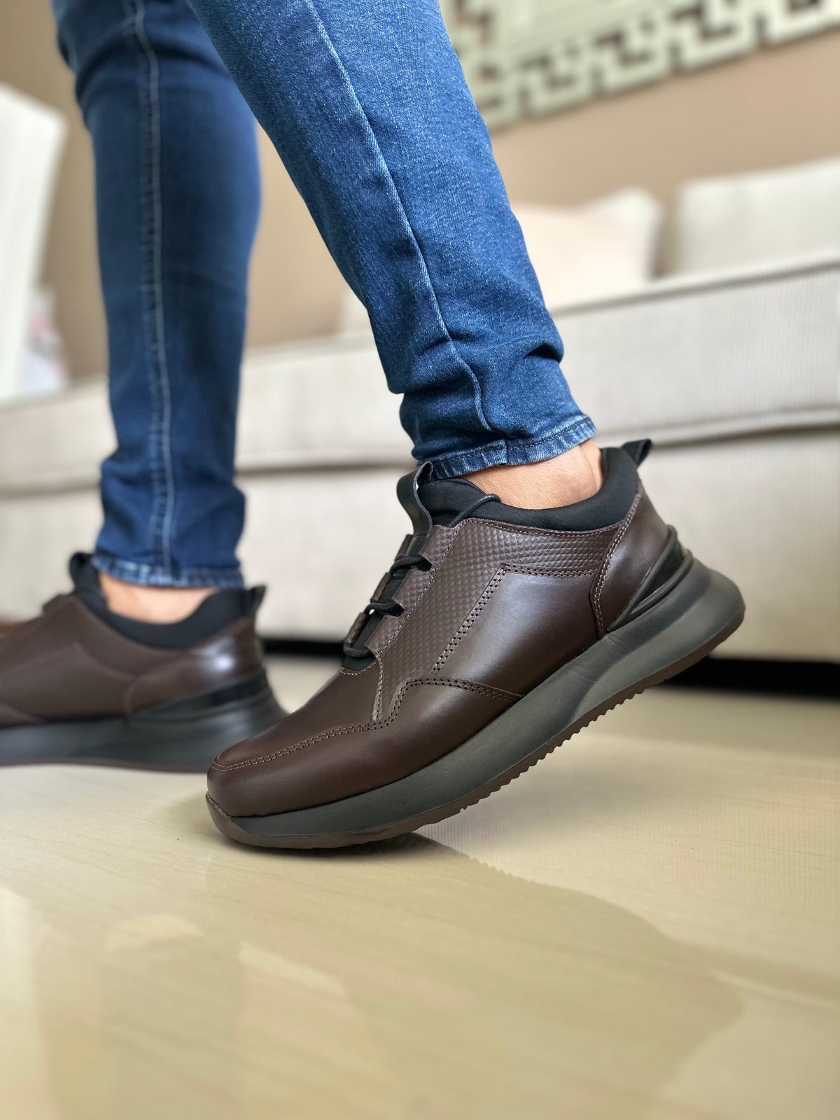 SNEAKERS Y UK-Cuero-Livianos REF 3385