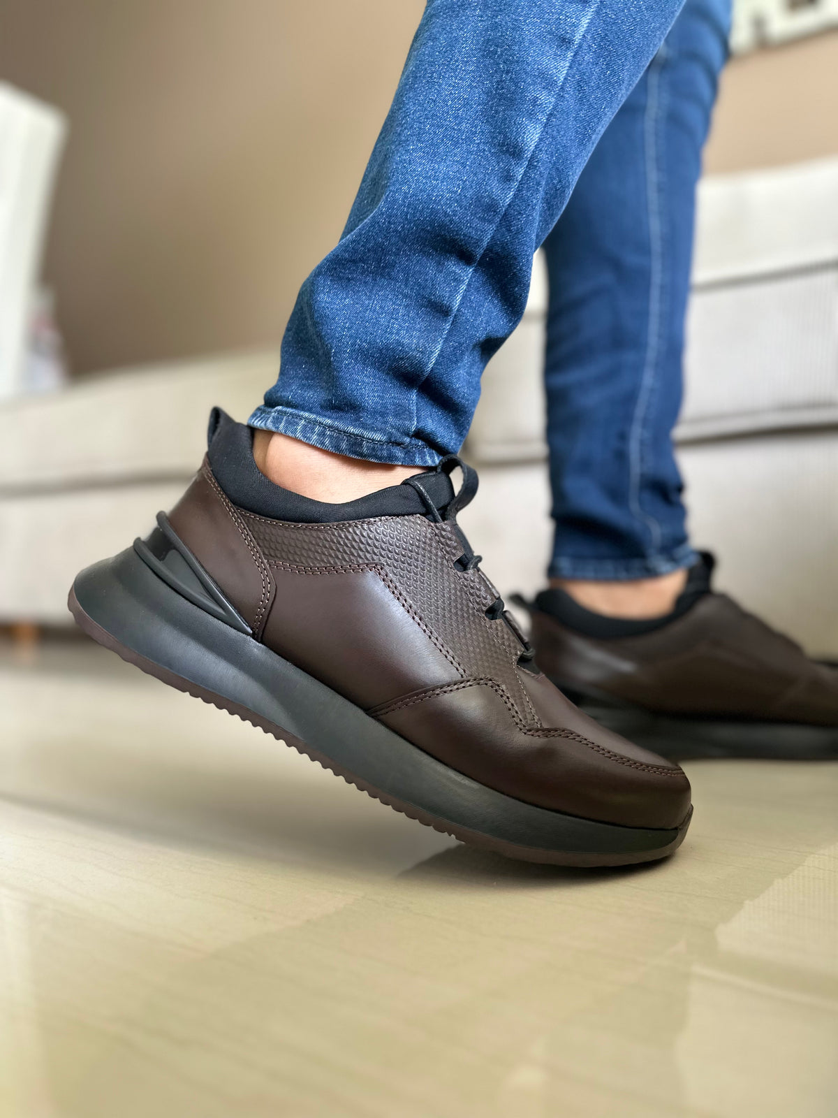 SNEAKERS Y UK-Cuero-Livianos REF 3385