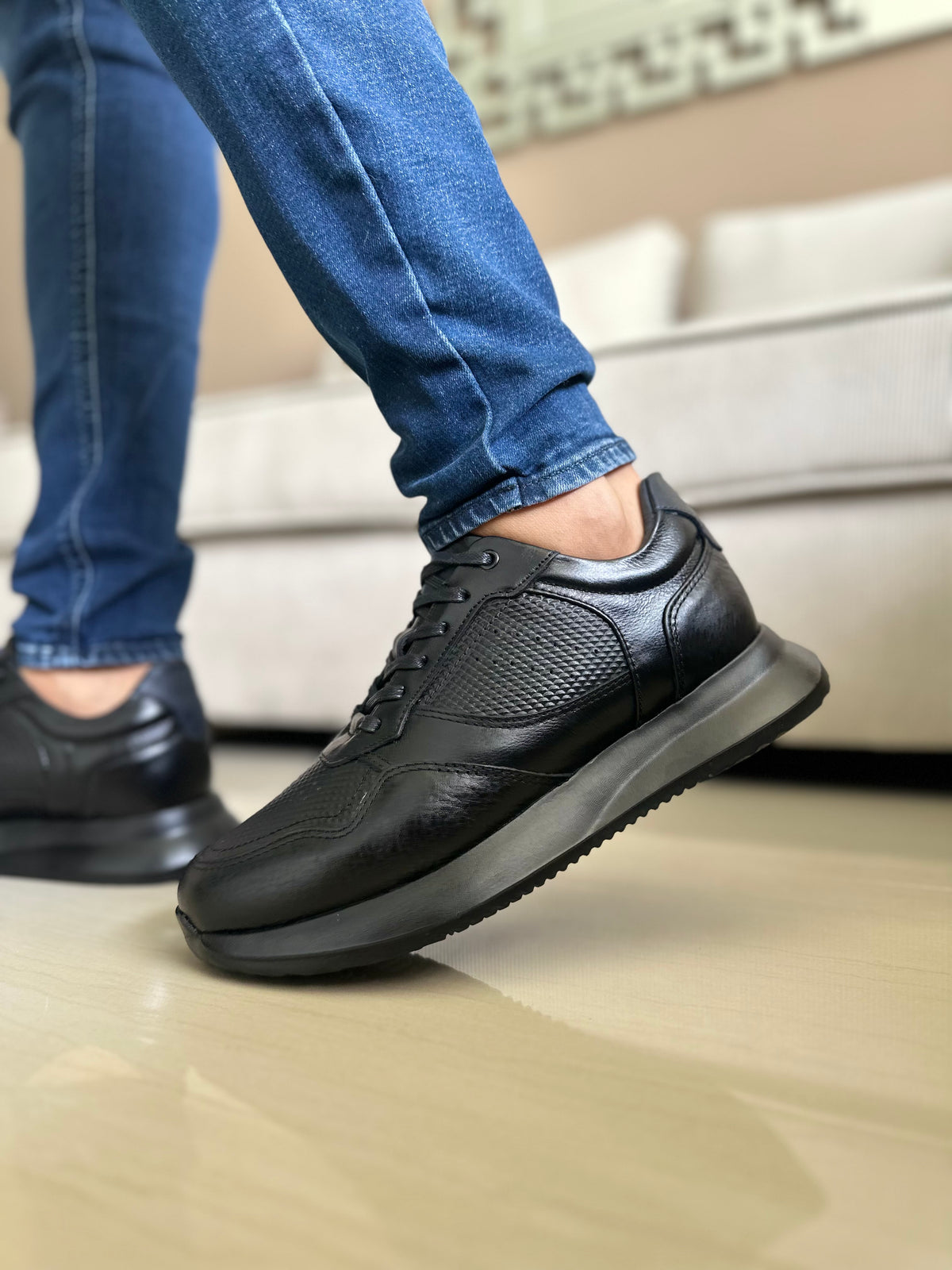 SNEAKER POLTER - EN CUERO - PARA HOMBRE - REF: T-06 (Copia)
