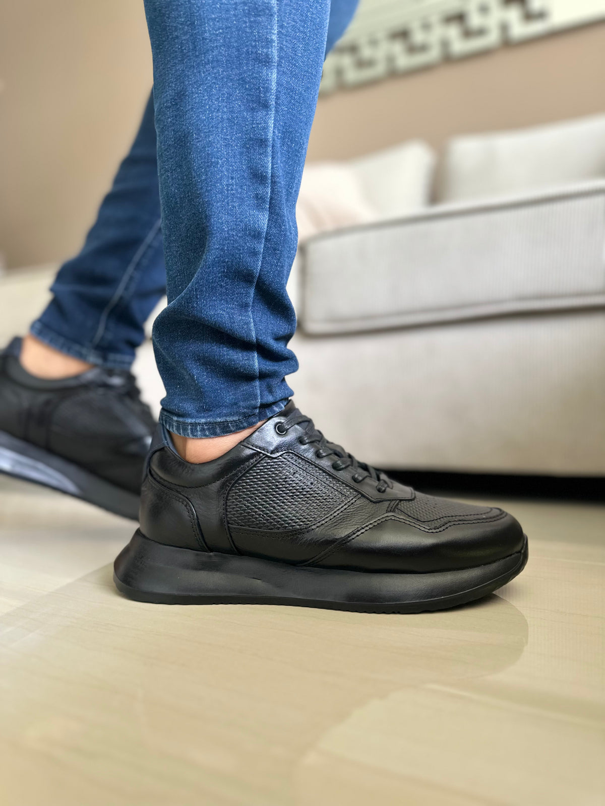 SNEAKER POLTER - EN CUERO - PARA HOMBRE - REF: T-06 (Copia)