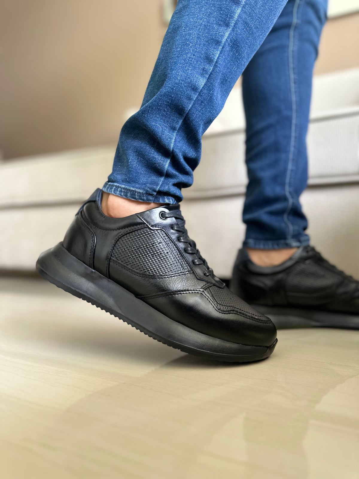 SNEAKER POLTER - EN CUERO - PARA HOMBRE - REF: T-06 (Copia)