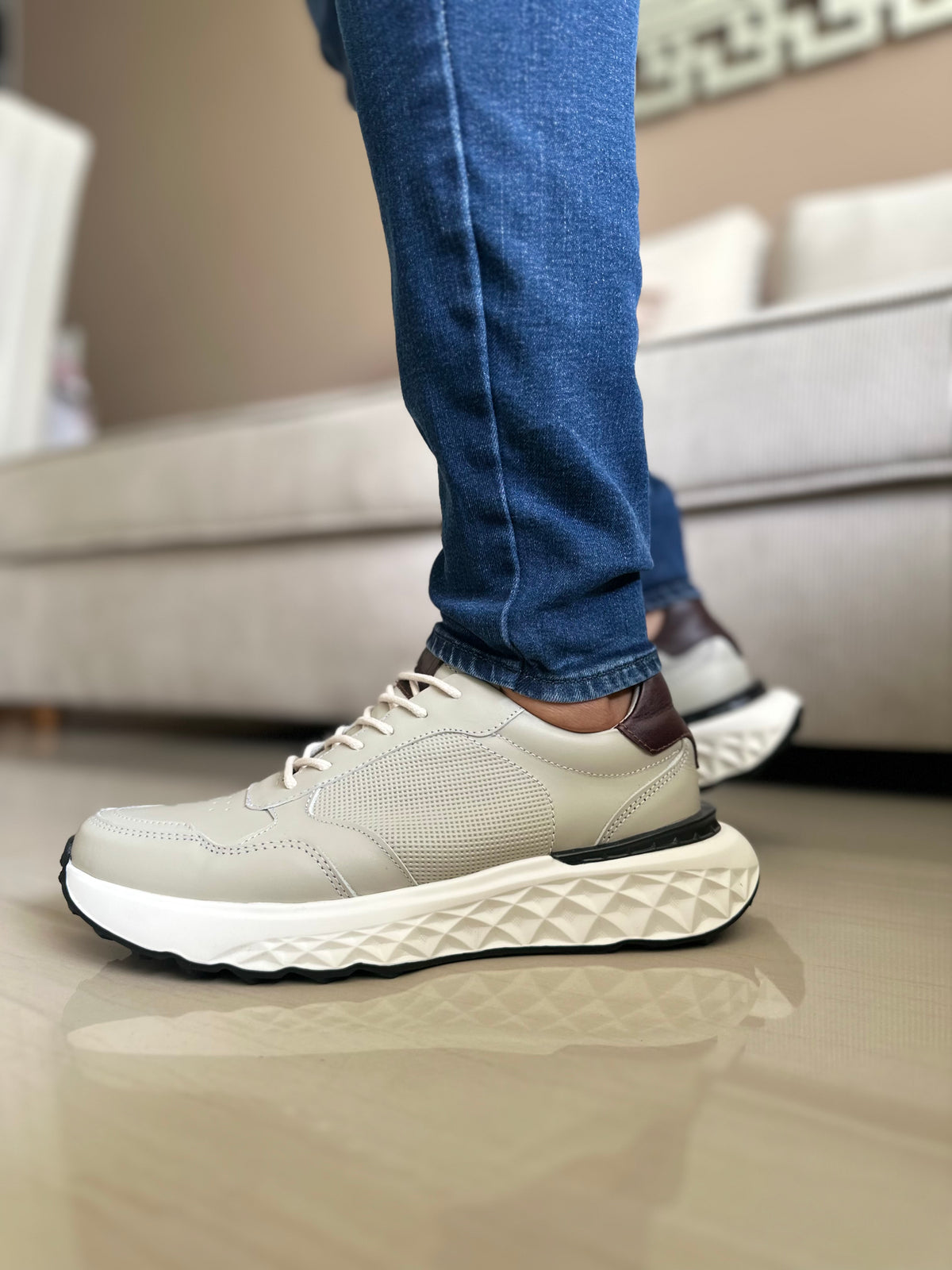 SNEAKERS DIFF-CUERO -ULTRALIVIANOS