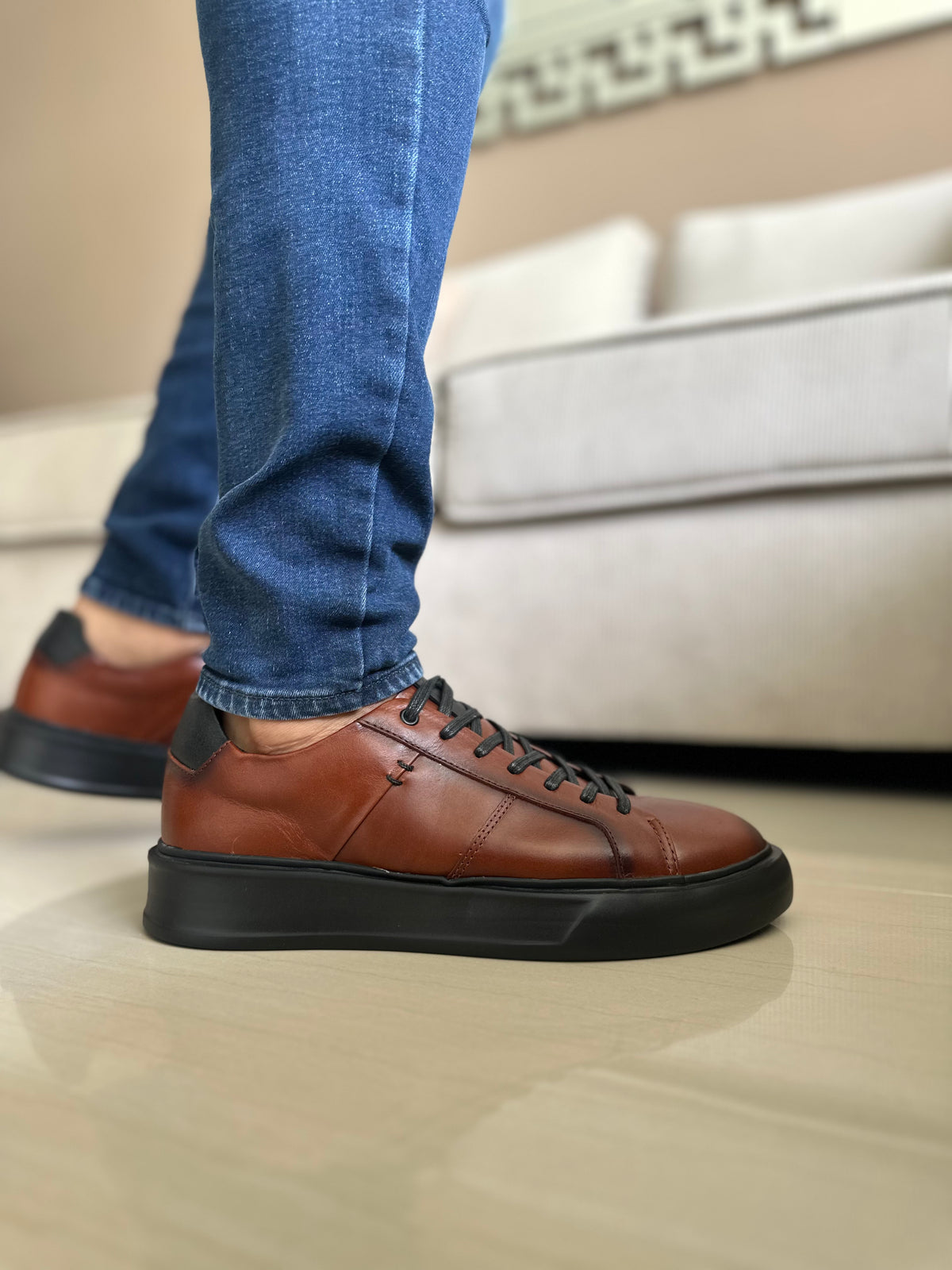 SNEAKERS ELBRUS-CUERO - REF: ANT 573