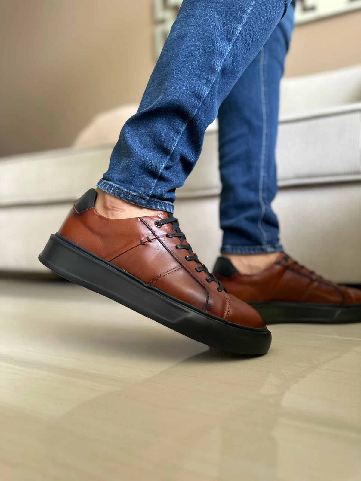 SNEAKERS ELBRUS-CUERO - REF: ANT 573