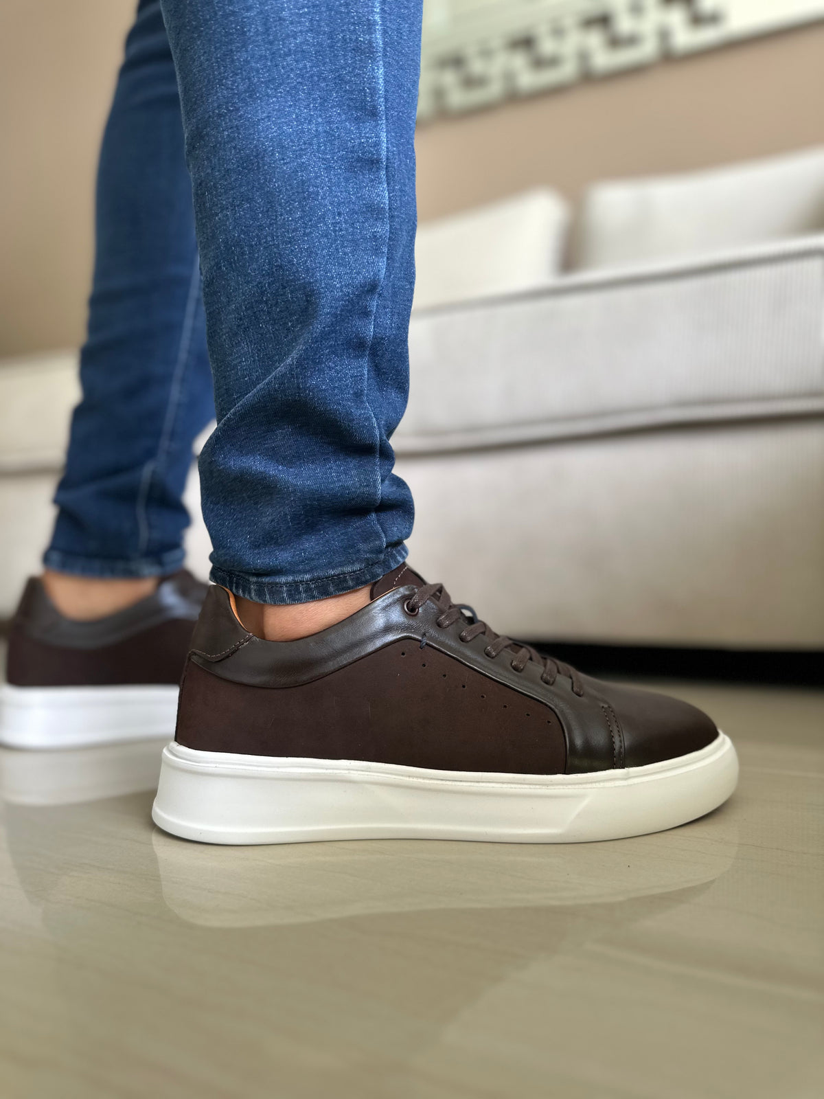SNEAKERS RATT-CUERO MIEL