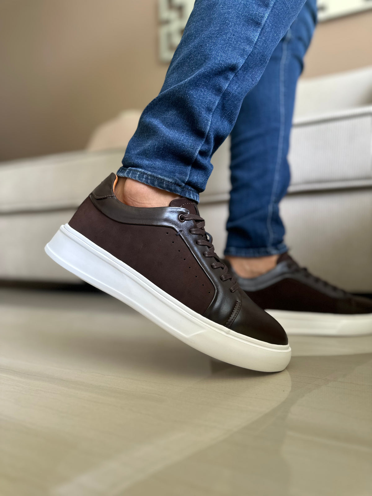 SNEAKERS RATT-CUERO MIEL