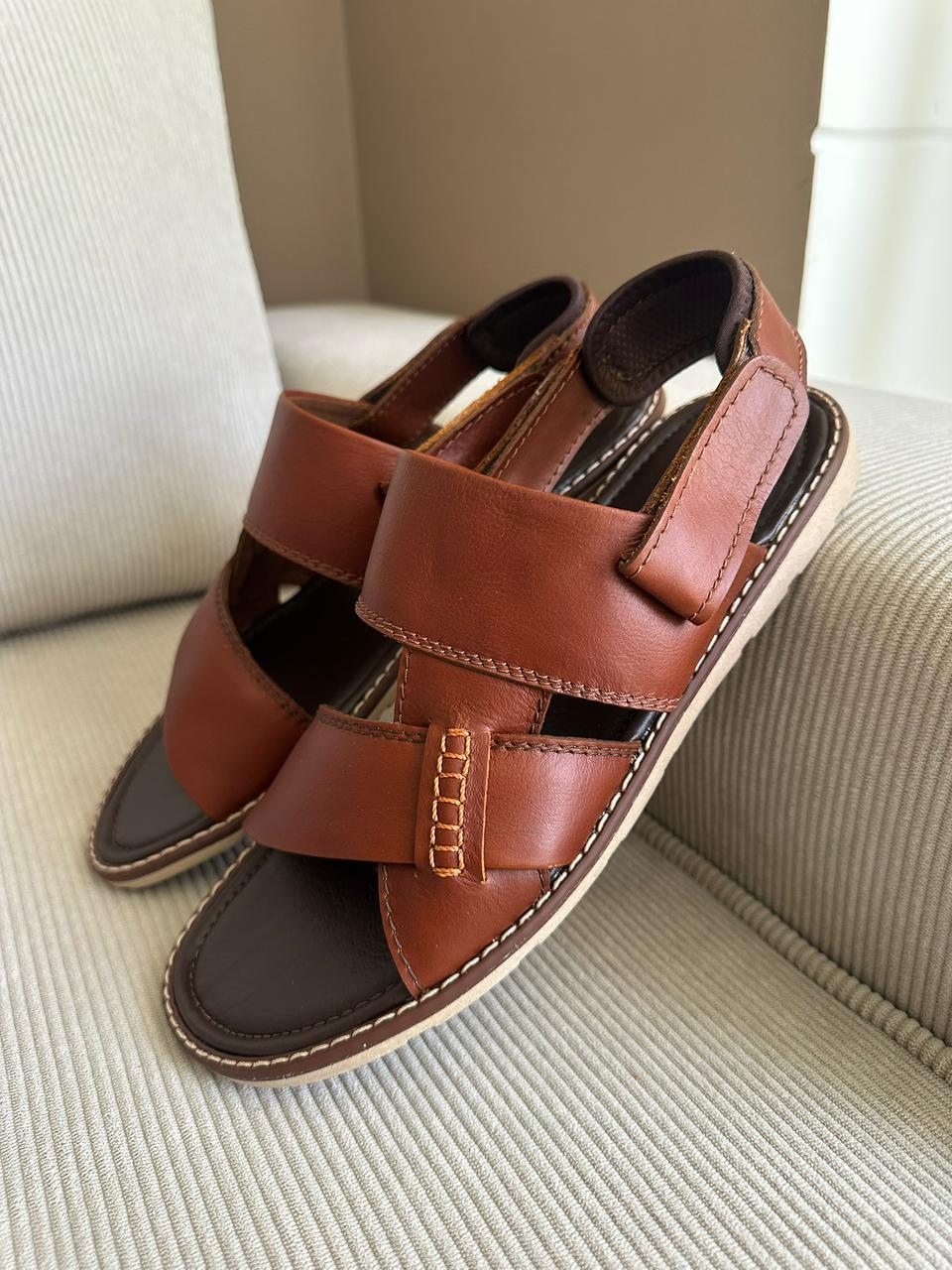 SANDALIA WALLY - EN CUERO - PARA HOMBRE - REF: 027
