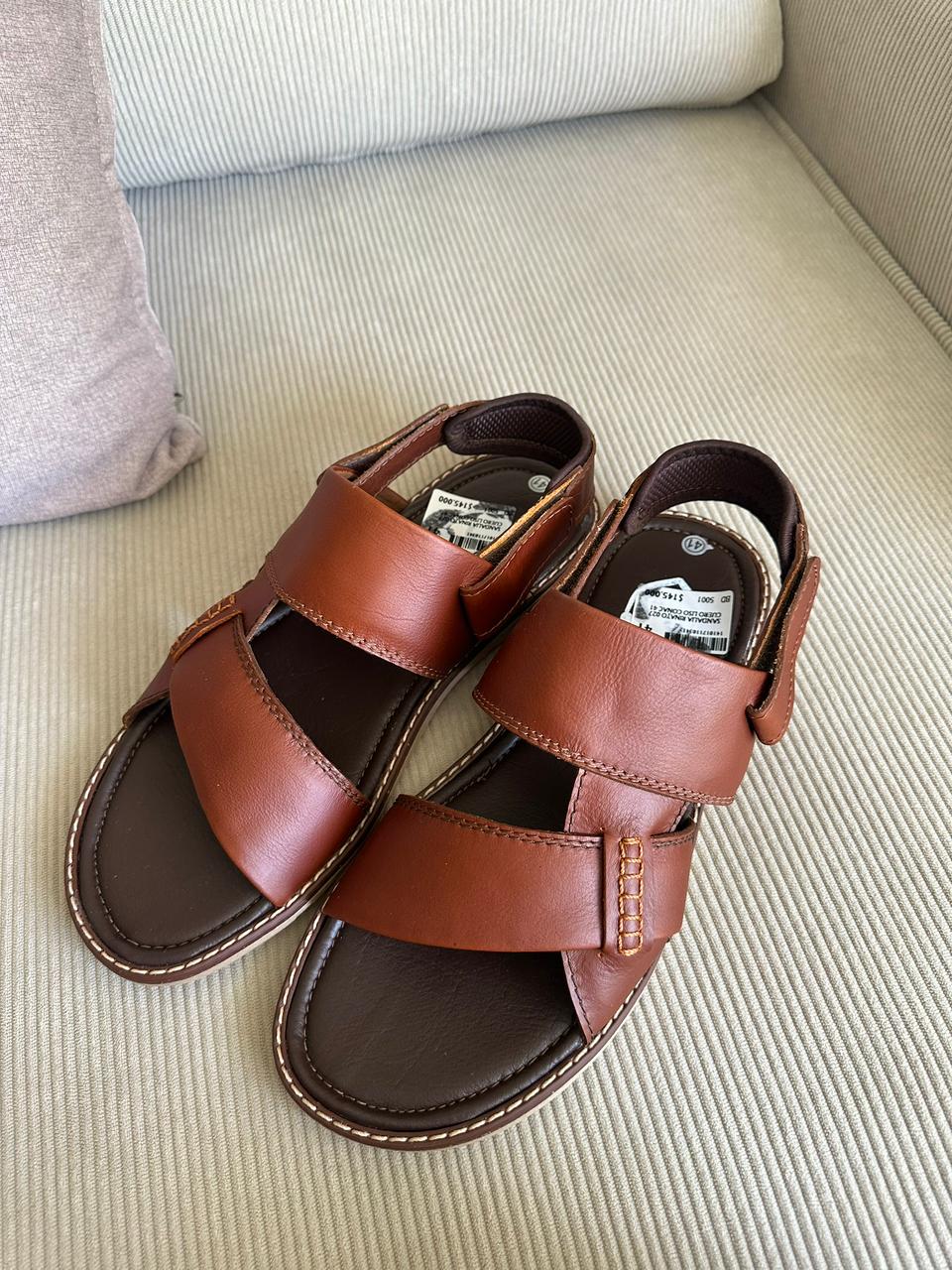 SANDALIA WALLY - EN CUERO - PARA HOMBRE - REF: 027