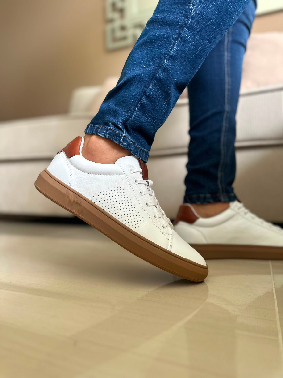 SNEAKER PECK - EN CUERO - PARA HOMBRE - REF: 2165